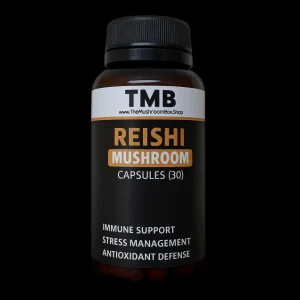 Reishi-Mushroom-Caps.webp Reishi Mushroom Capsules (30) | Stress Management | Immune Support | 500mg