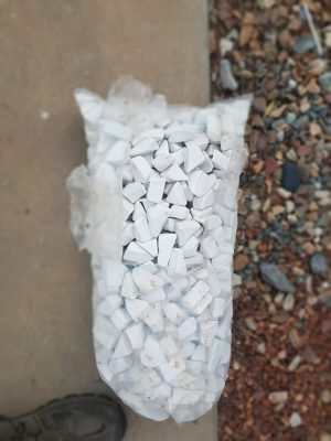 Tumbled White Granite 20kg Bag